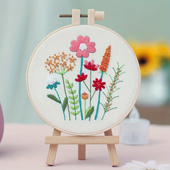 Plant Flower Embroidery DIY Material Package for Beginners