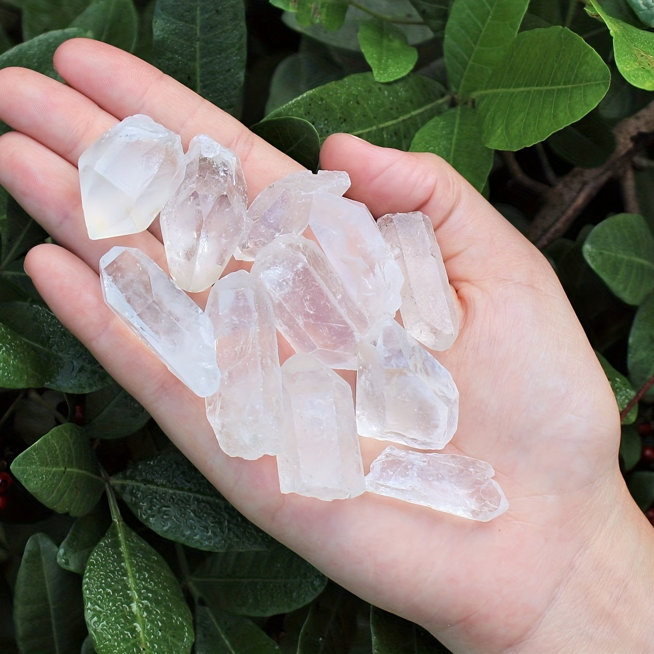 2" 2.54/5.08cm Transparent Quartz Crystal Point Pendant