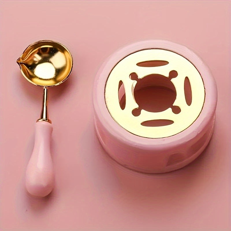 Wax Sealing Tool Set Fire Lacquer Seal Stamp Wax Heating Melting Tool