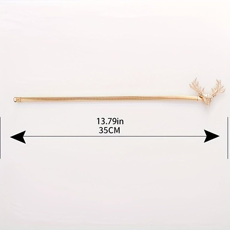 Deer Horn Curtain Buckle Stretchy Rope Tieback