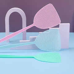 3pcs Manual Fly Mosquito Swatter Plastic Extended Handle Fly Killing Swatter
