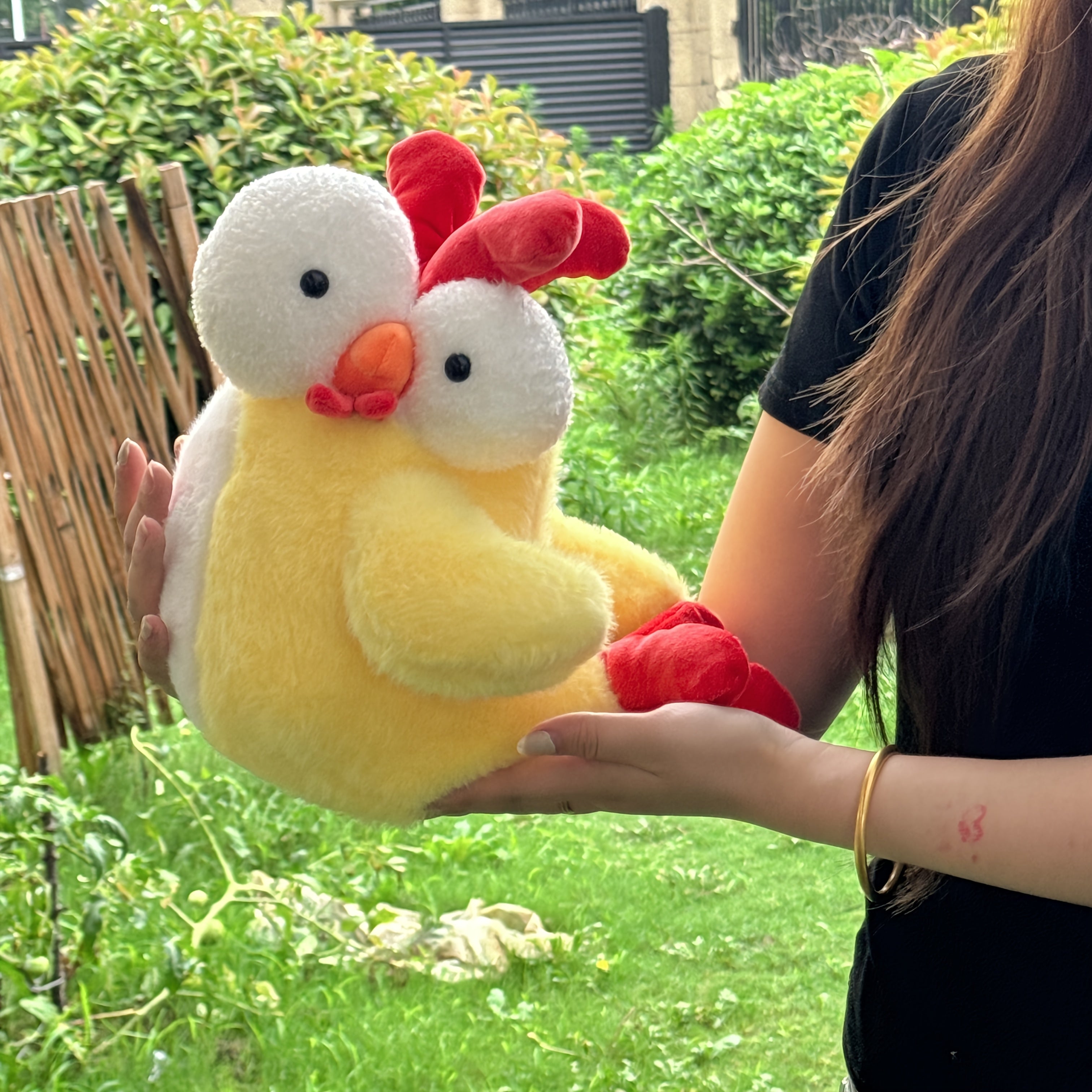 Big Eye Chicken Plush Toy Animated Bird Stuffed Animal
