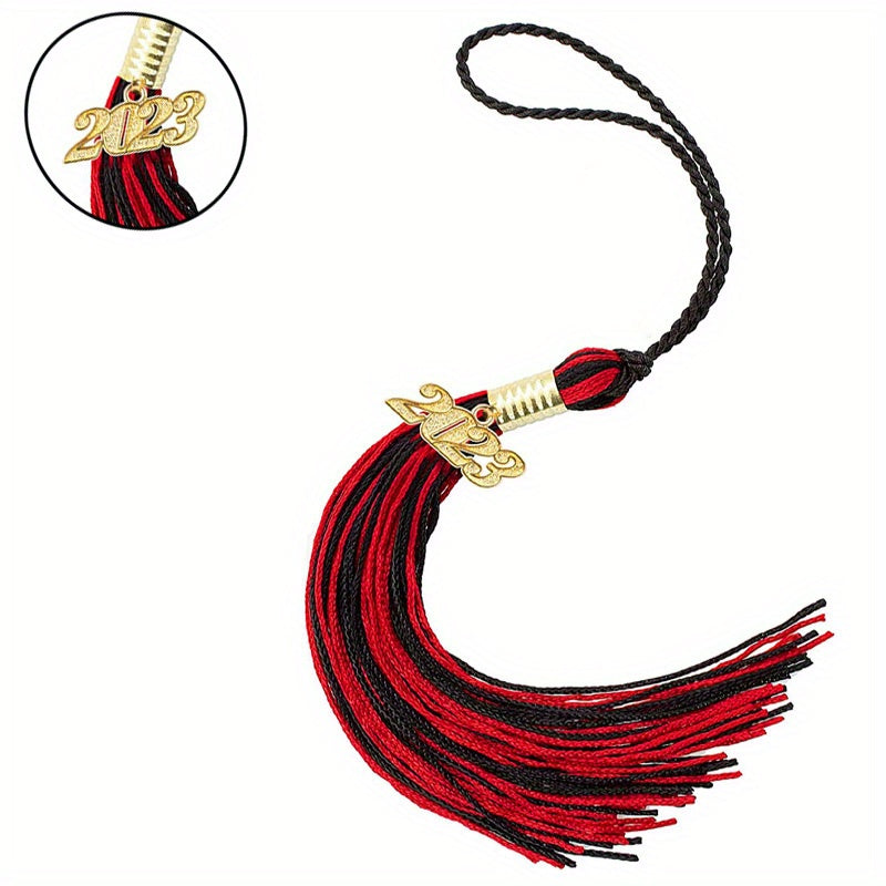 Mixed Two Tone Graduation Tassel Ribbon Cap Decoration for Graduation Party