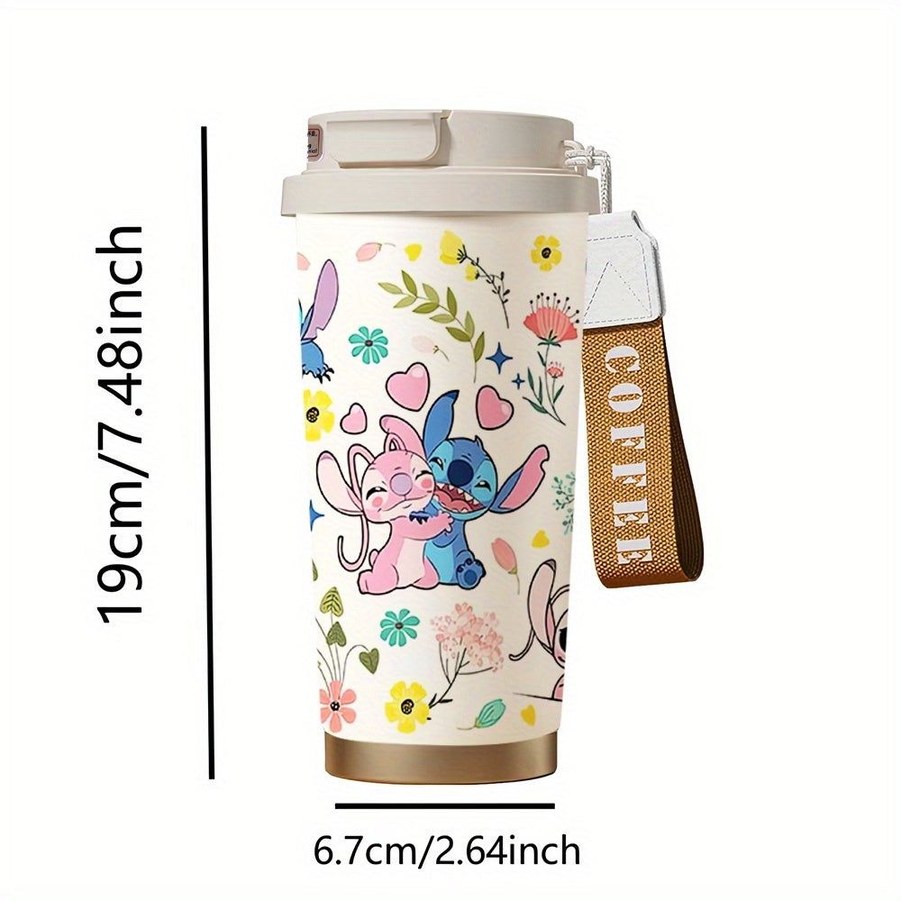 Stitch 18oz Stainless Steel Travel Mug - Leak Proof Vacuum Insulated Coffee Cup