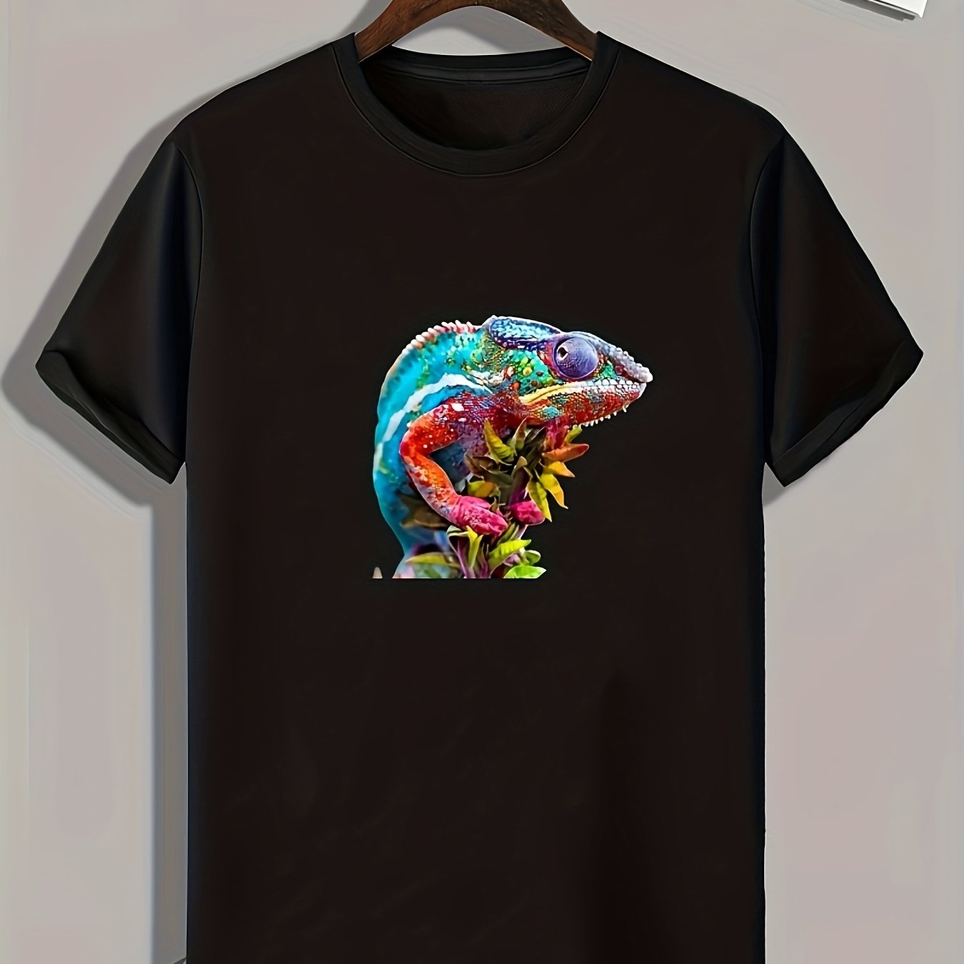 Animal Print Men's Graphic T-shirt Casual Tee For Summer