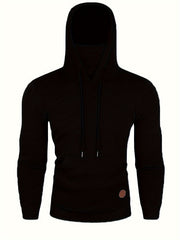 Men's Grey Hoodie Sweatshirt with Kangaroo Pocket
