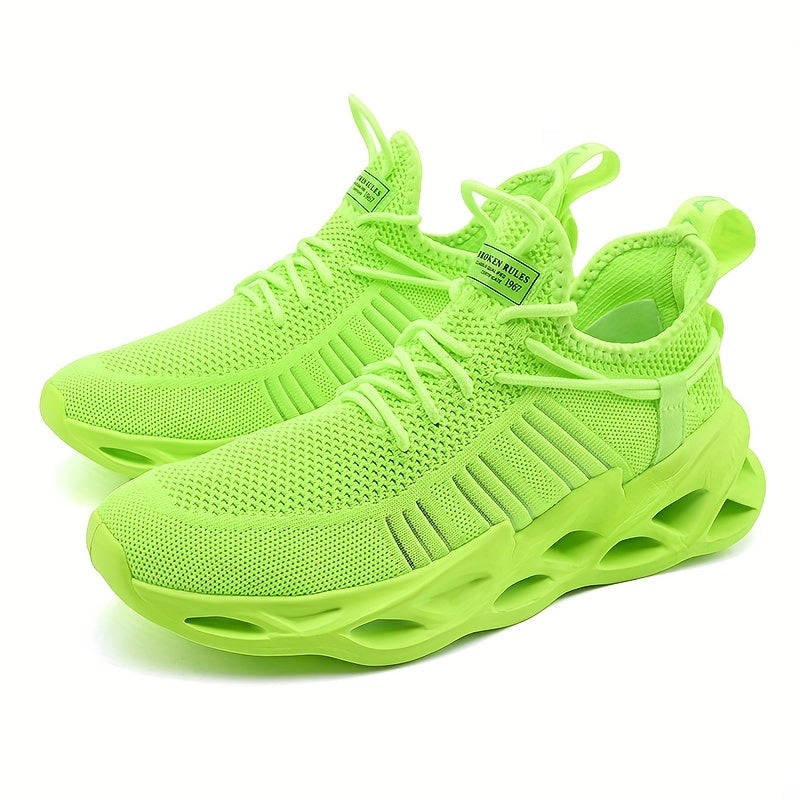 Men's Breathable Blade Sneakers Lace up Running Shoes