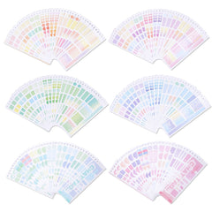 Gradient pattern Loose leaf And Paper Label Index Stickers