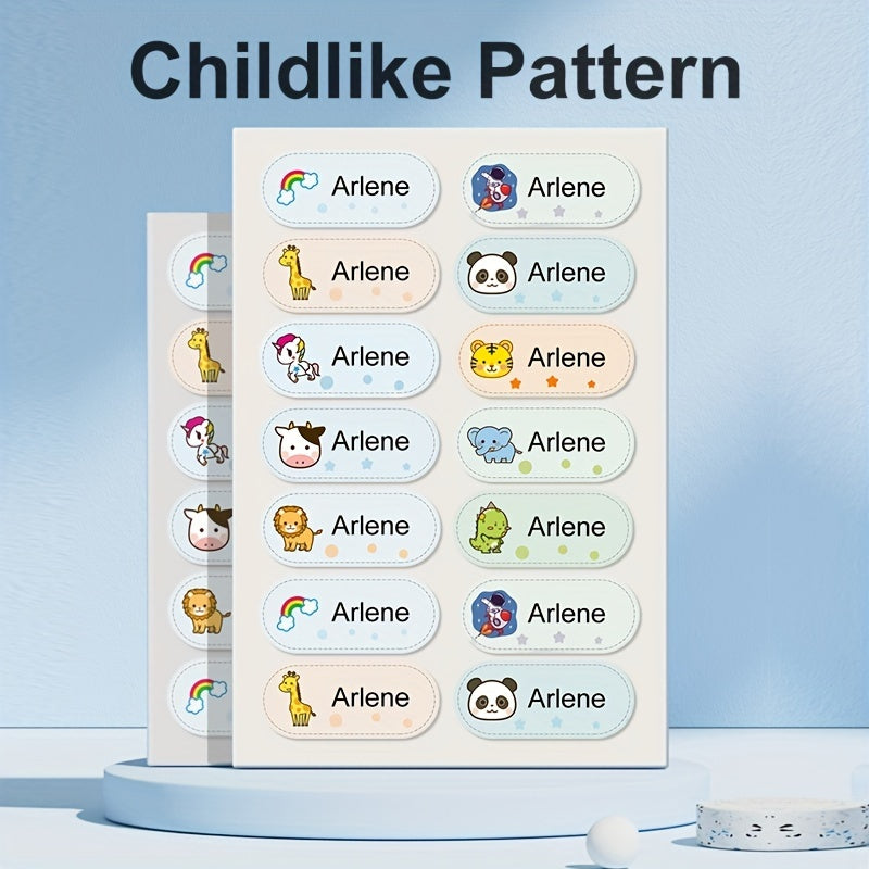 Personalized Iron-On Name Stickers for Clothes - 20-80pcs