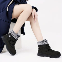 Plush Lined Waterproof Snow Boots Fall Winter Outdoor Shoes