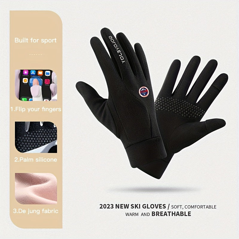 Warm Waterproof Touch Screen Ski Gloves Men Women