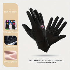 Warm Waterproof Touch Screen Ski Gloves Men Women