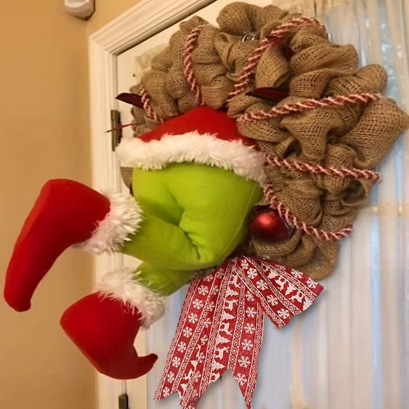 Christmas Thief Wreath Front Door Decoration Family Gathering Decoration