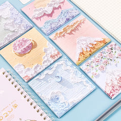 50 Sheets Sticky Notes 3x3 Tearable Painting Style