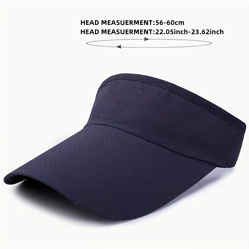 Summer Sun Hat Mens Empty Top Hat Topless Solid Light Board Hat
