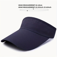 Summer Sun Hat Mens Empty Top Hat Topless Solid Light Board Hat