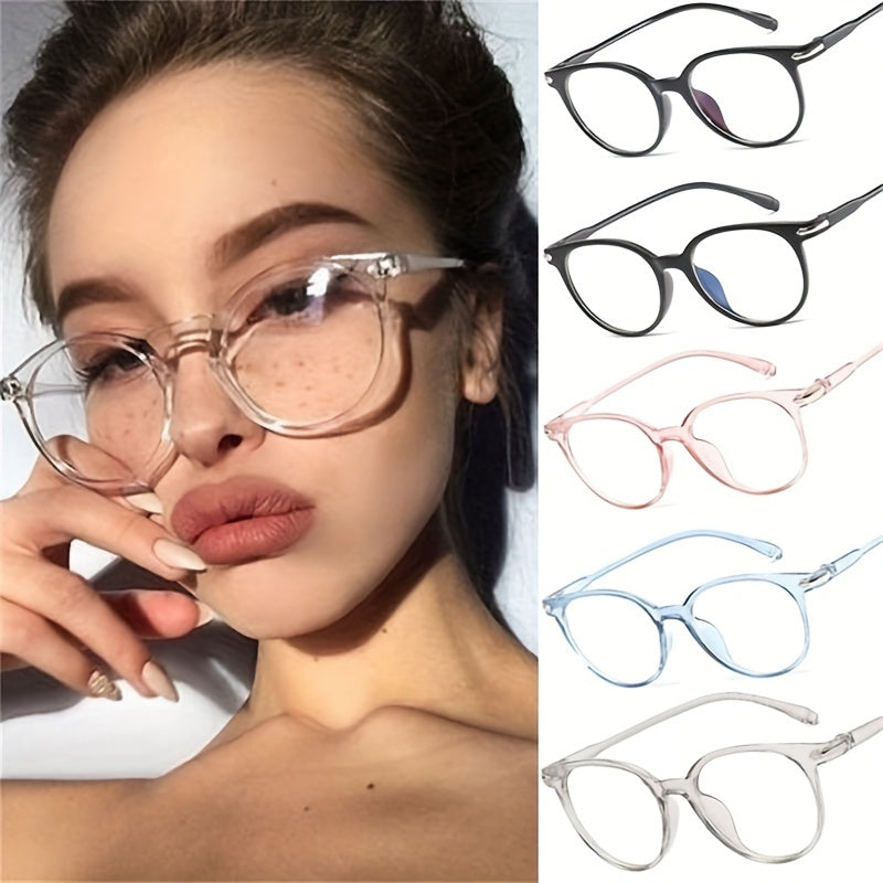 Round Anti Light Glasses For Women Men Students