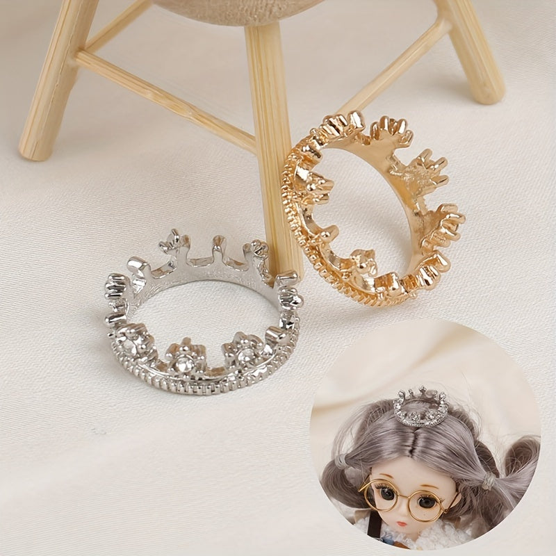 Dollhouse Crown Set with Crystal Diamonds - Halloween Decor