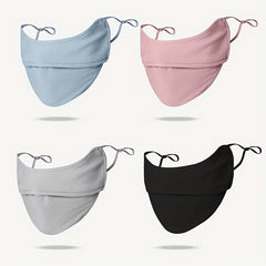 Solid Face Mask Casual UV Protection Women Eye Protection Breathable Mask