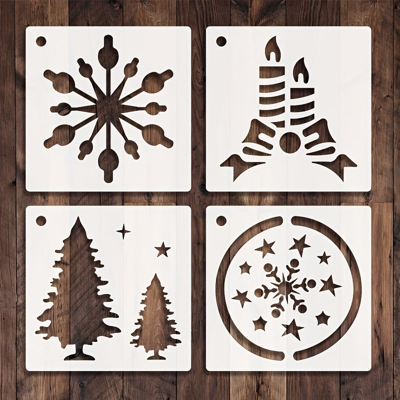 25pcs Christmas Stencils DIY Art Crafts Drawing Template for Painting