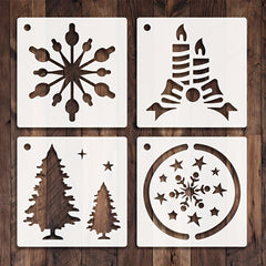 25pcs Christmas Stencils DIY Art Crafts Drawing Template for Painting