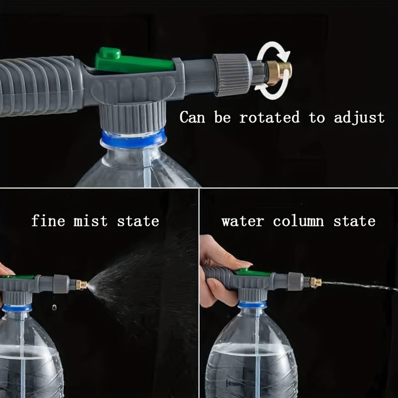 Gardening Irrigation Nozzles for Beverage Bottles, Manual Adjustable