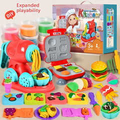 Clay Two in One Colorful Dough Kitchen Creative Food Toy Set