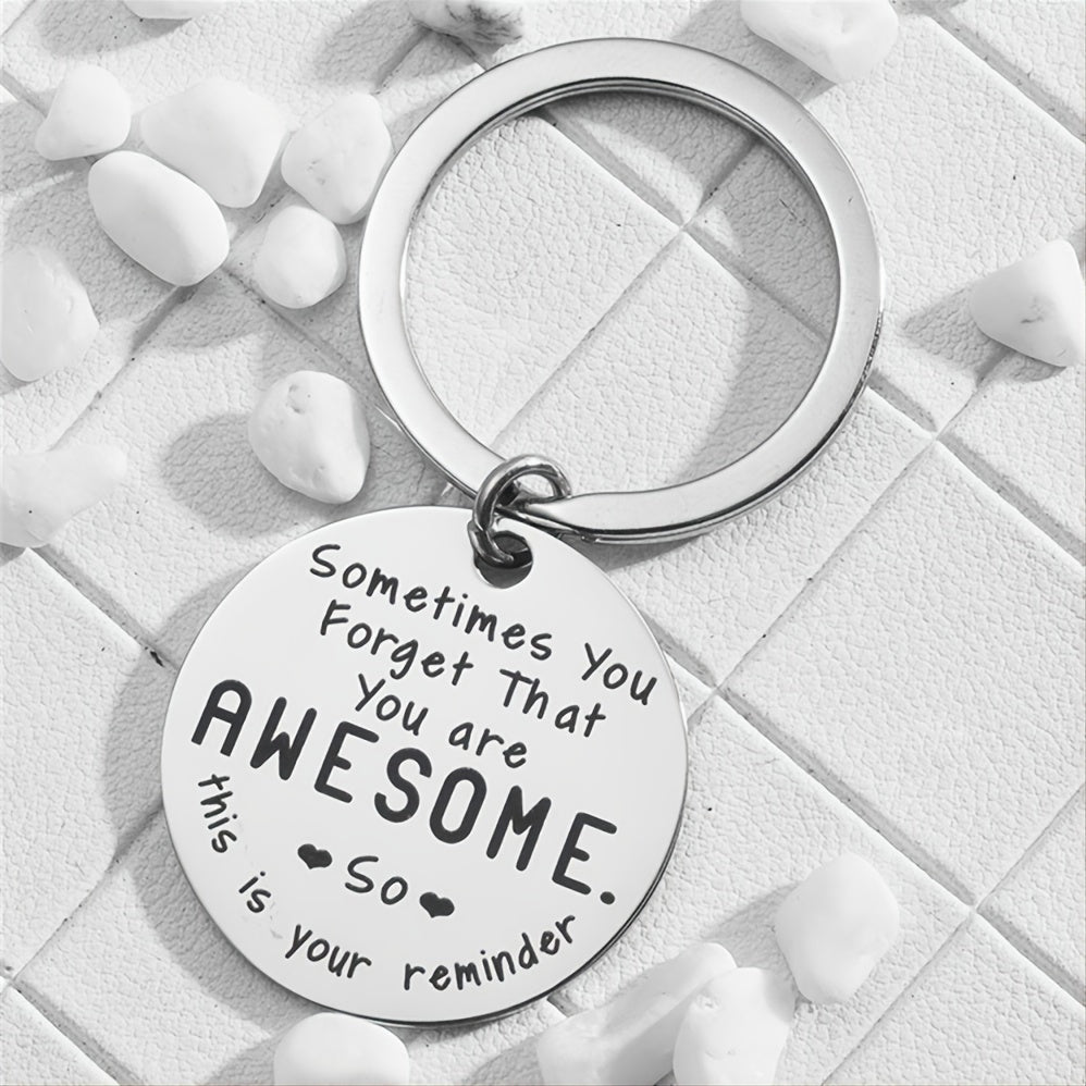 Motivational Stainless Steel Keychain Gift Inspirational Jewelry