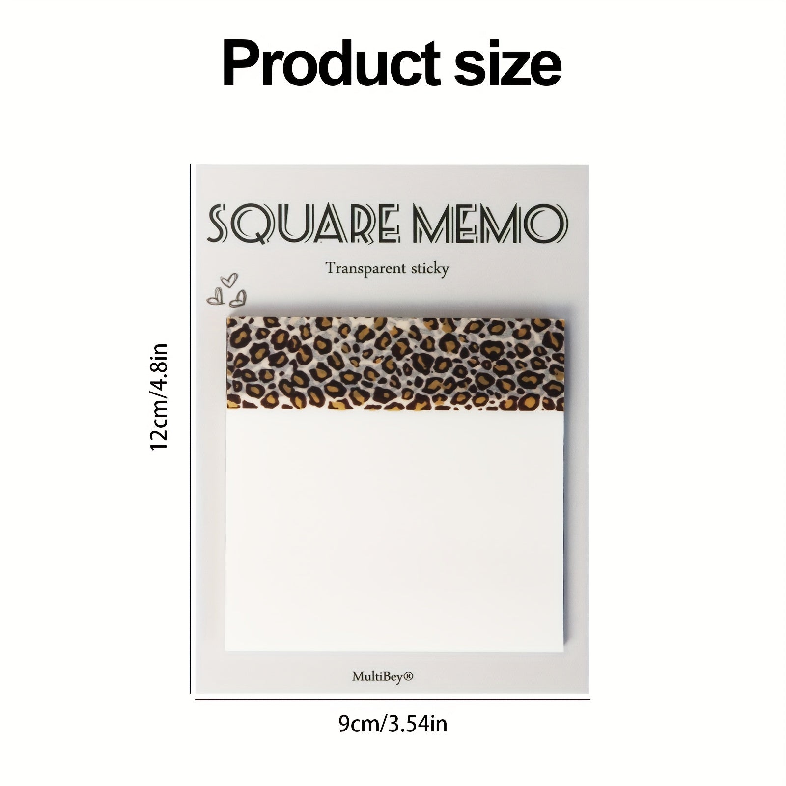 Leopard Print Sticky Notes 50 Pages