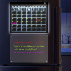 LED Acrylic Calendar Set for Fridge & Office Planning