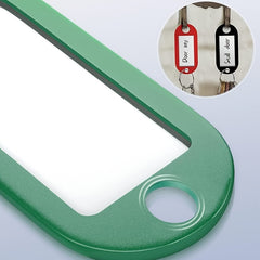 Plastic Key Tags Containers Key Tags Rings Durable Split Ring Tag Windows