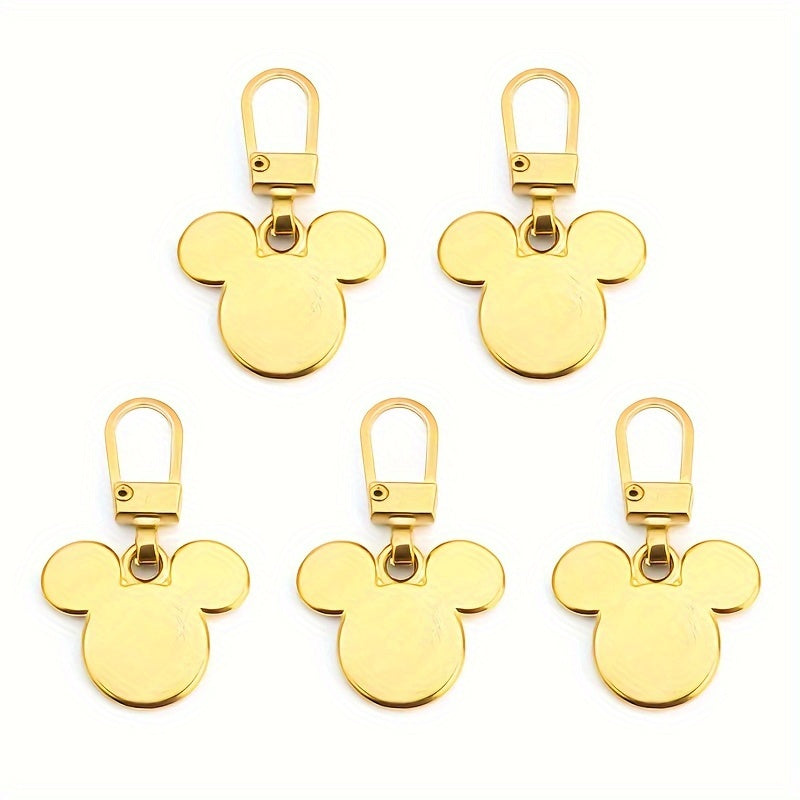 5pcs Small Hole Zipper Pull Tabs Replacement