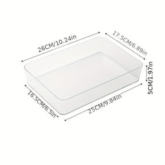 Clear Plastic Storage Box Drawer Organizer for Cosmetics and Stationery