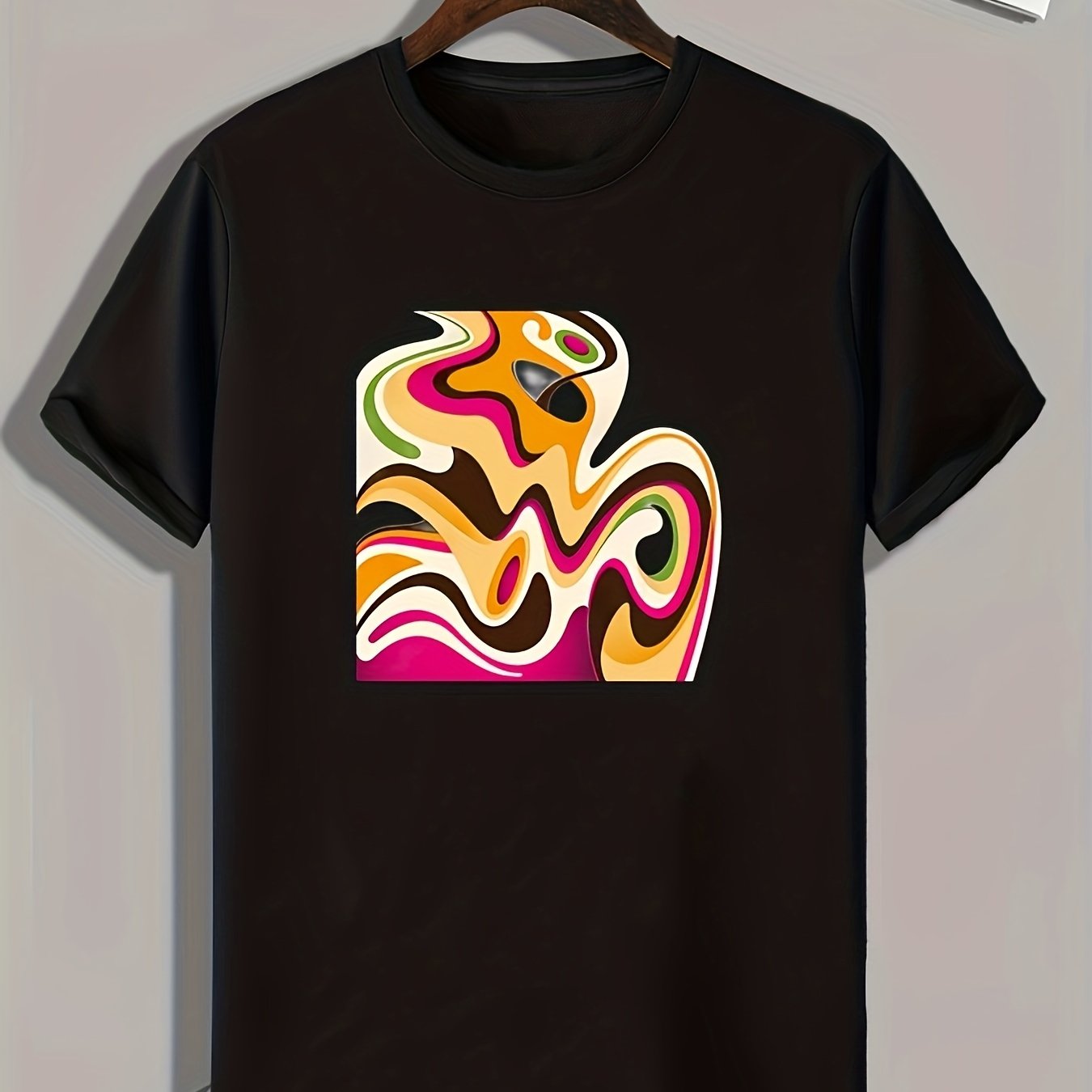 Abstract Pattern Print Men's Sports T-shirt