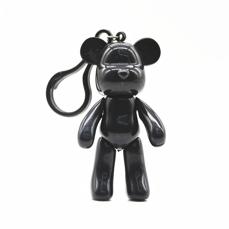 Bear Solid Keychain Cartoon Animal Bag Key Chain Keyring Ornament