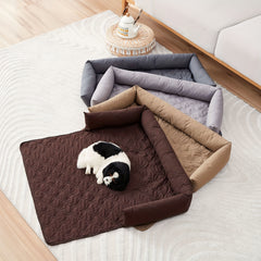 Waterproof Pet Pad with Pillow for Training and Sleeping