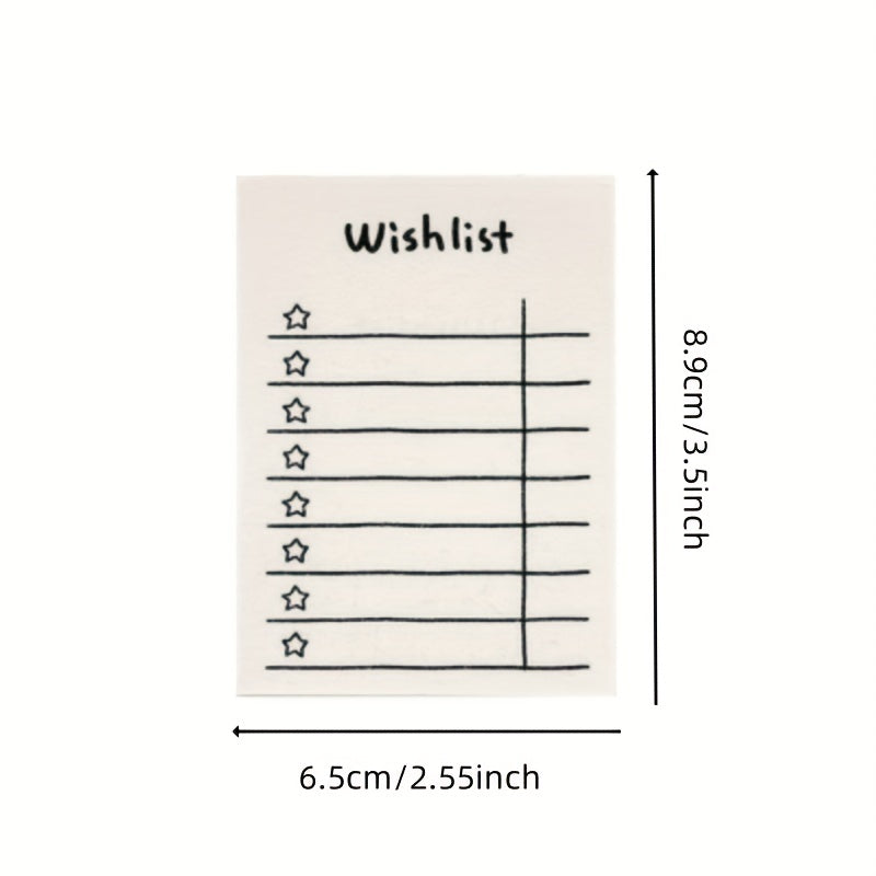 50 Sheets Learning Planner Tearable Memo Pad Mini Note Taking Memo Book