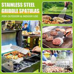 3PCS BBQ Griddle Accessories Set Stainless Steel Barbecue Tools Kit