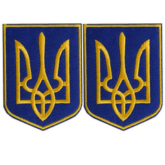 J CARP 2pcs Ukrainian Flag Hook and loop Patches