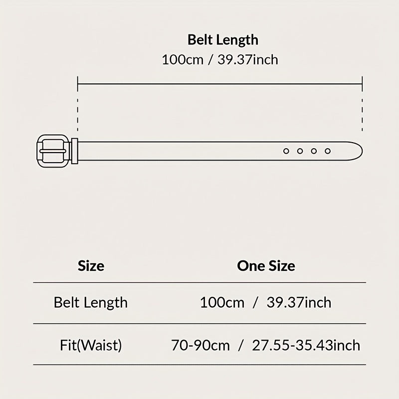 Square Buckle Wide Belt Set - Stylish Jeans Pants Coat Girdle for Women