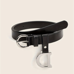 Casual PU Leather Waistband Unisex Jeans Pants Belts For Women Men