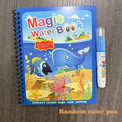 Reusable Underwater World Magic Water Book with Magic Pen