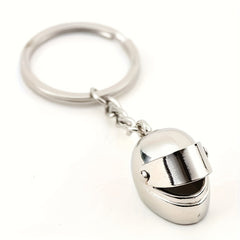 Metal Motorcycle Helmet Key Chain Helmet Shaped Keychain Bag Charm Pendant