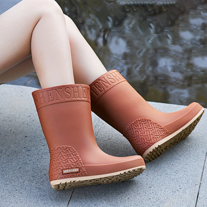 Women's Stylish Waterproof High Tube Rain Boots