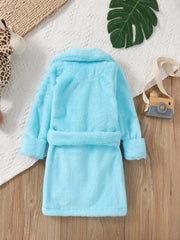Girls Boys Fluffy Long Sleeve PJ & Belt