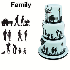9 Styles Fondant Cake Decorating Molds Set Plastic Cutter Baking Tools