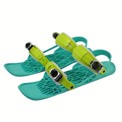 Mini Snow Shoes Mini Short Ski Skates For Snow Snowblades Adjustable Lightweight