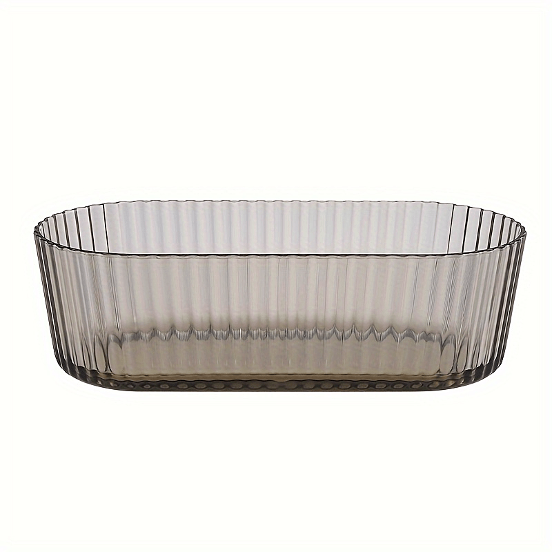 Small Fresh Striped Glass Fruit Bowl Snack Plate Marine Storage Bowl