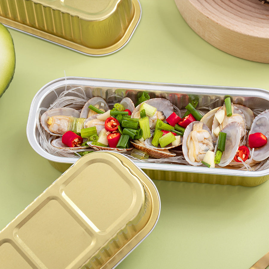 10pcs Aluminum Foil Mini Loaf Cake Pans Disposable Rectangle Baking Cups