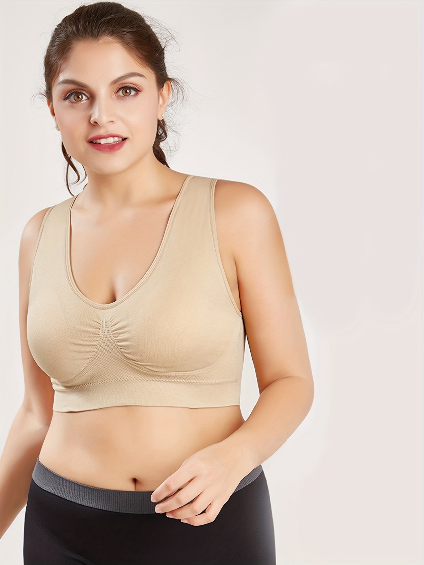 Plus Size Women's Sports Bra High Stretch Gym Fitness Bra